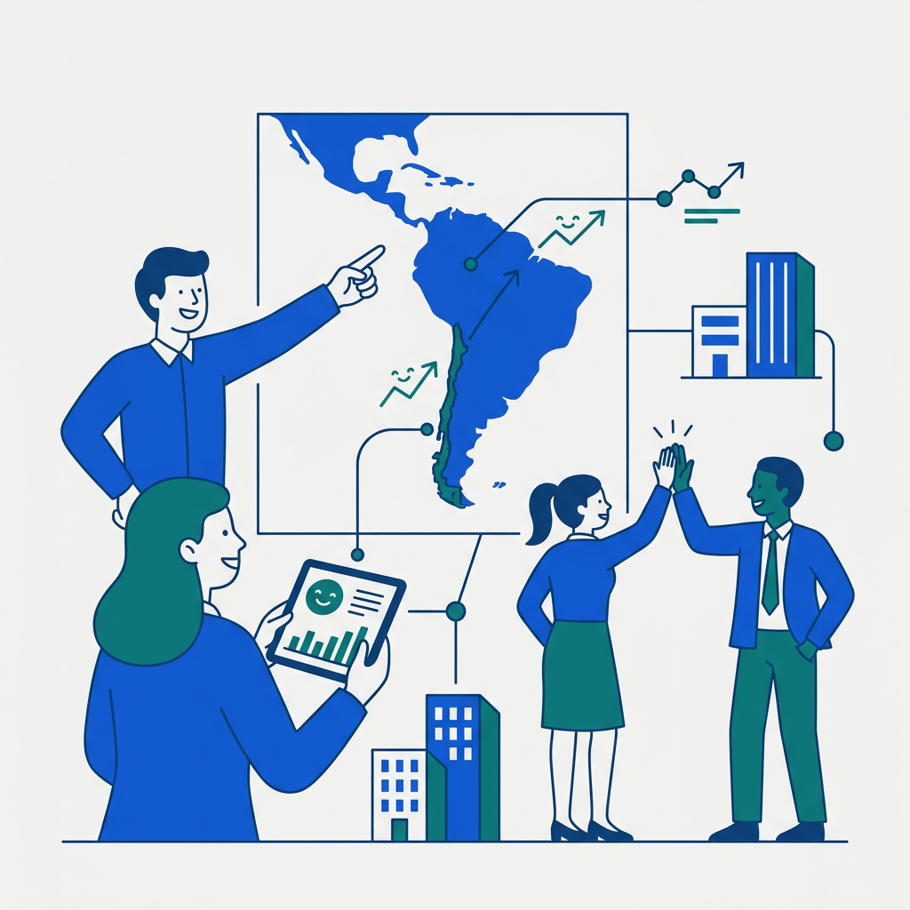 Equipo comercial de una empresa analizando métricas de ventas y automatización usando un crm para pymes